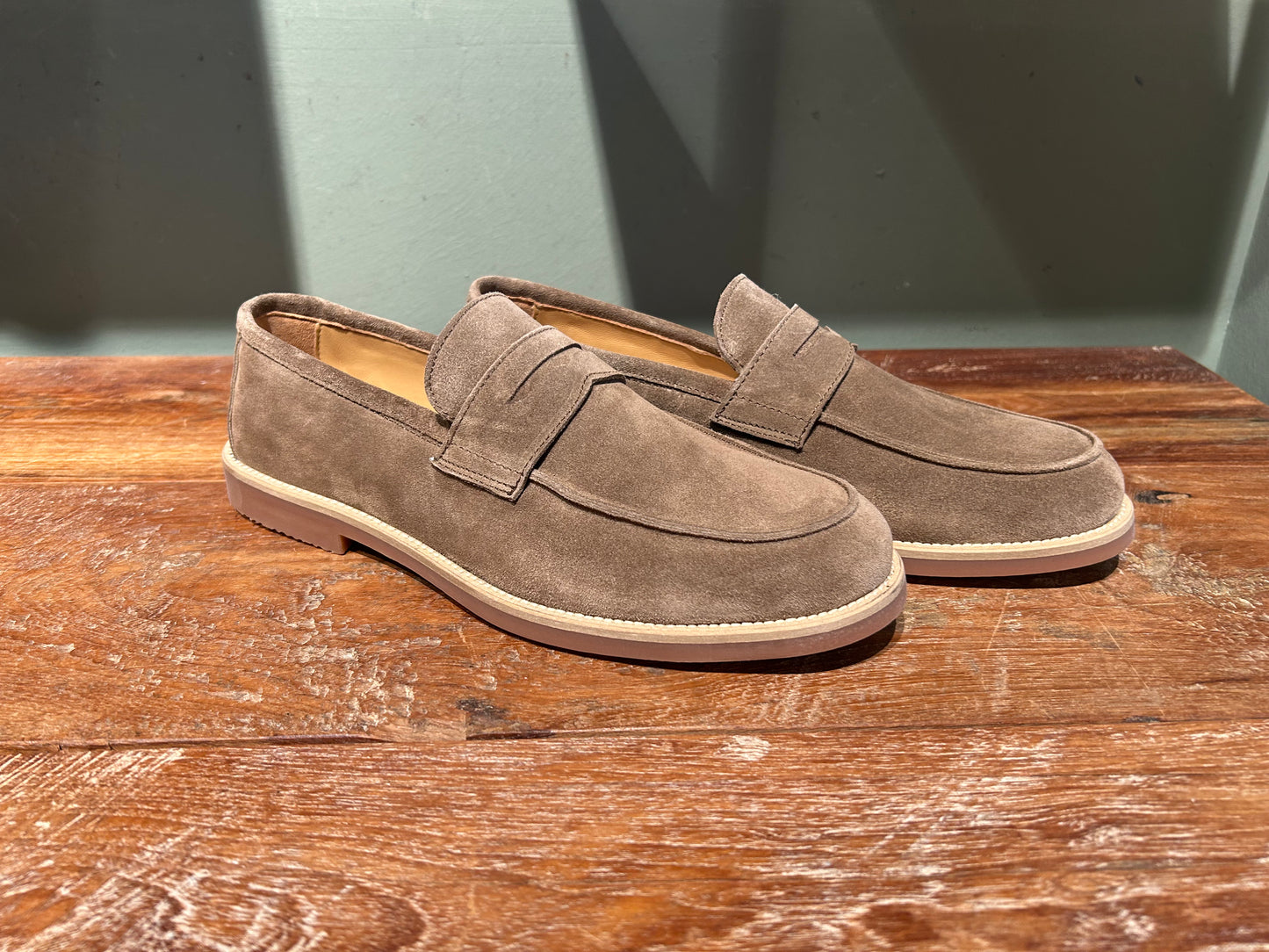 Mocassino classico para tortora