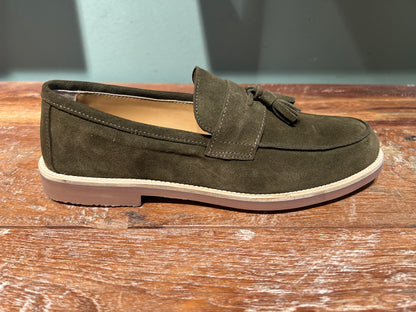 Mocassino nappina para verde