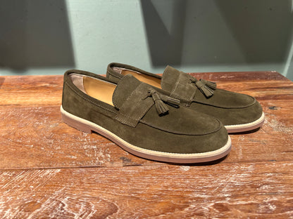 Mocassino nappina para verde