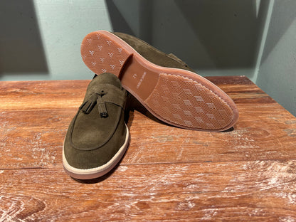 Mocassino nappina para verde
