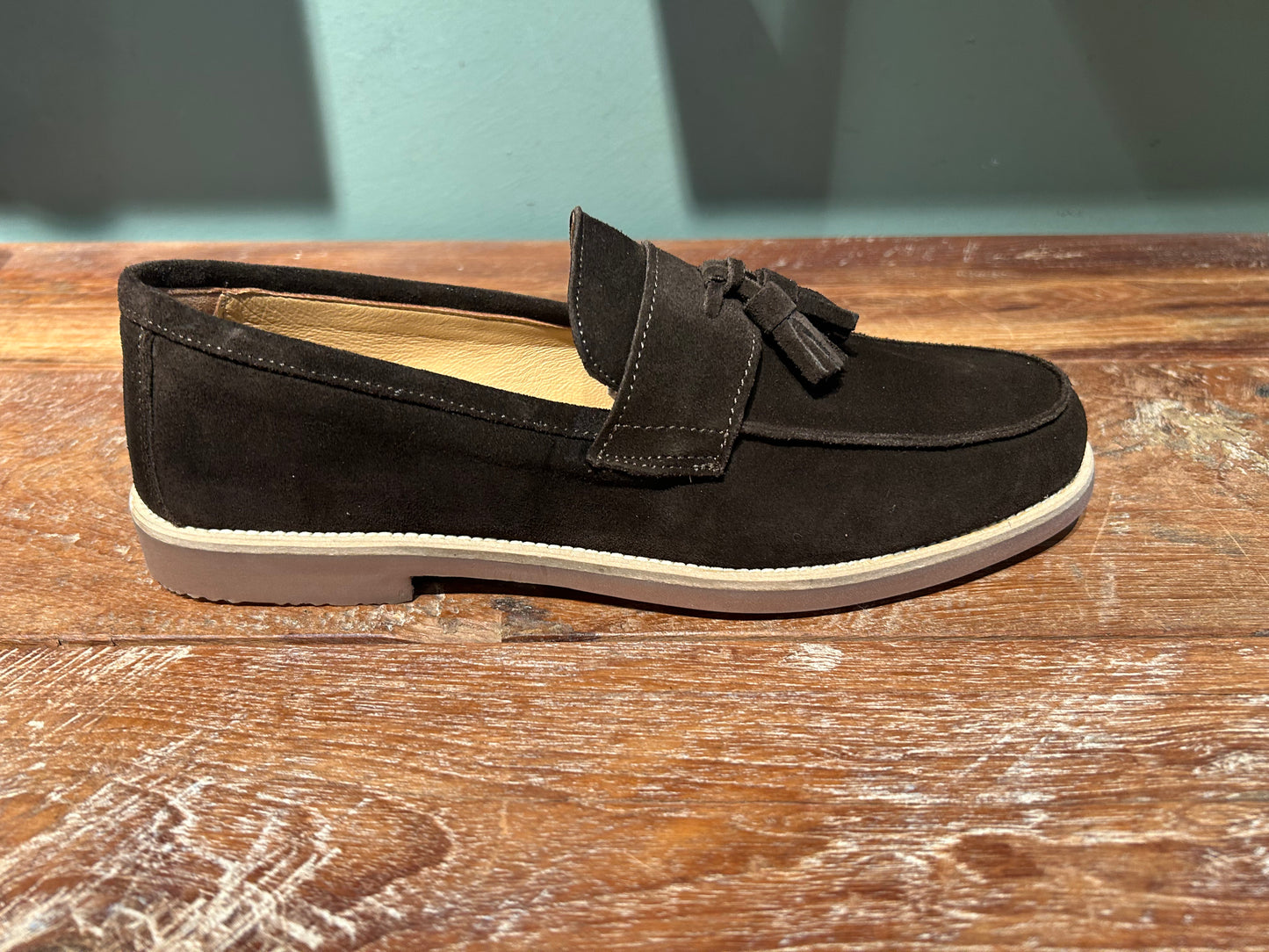 Mocassino nappina para testa di moro
