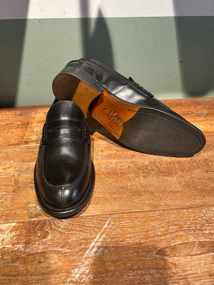 Mocassino tipo collegge in vitello colore nero