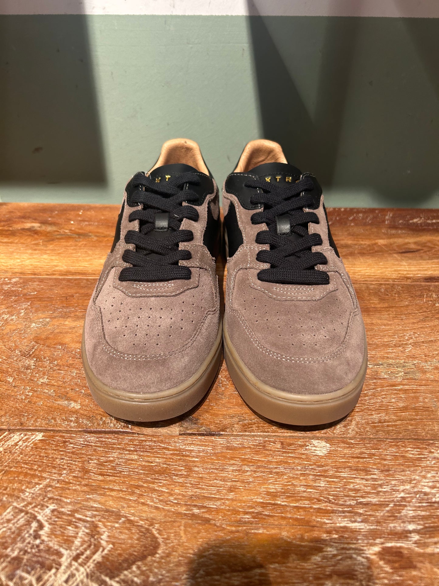 Extr4 sneakers tennis camoscio