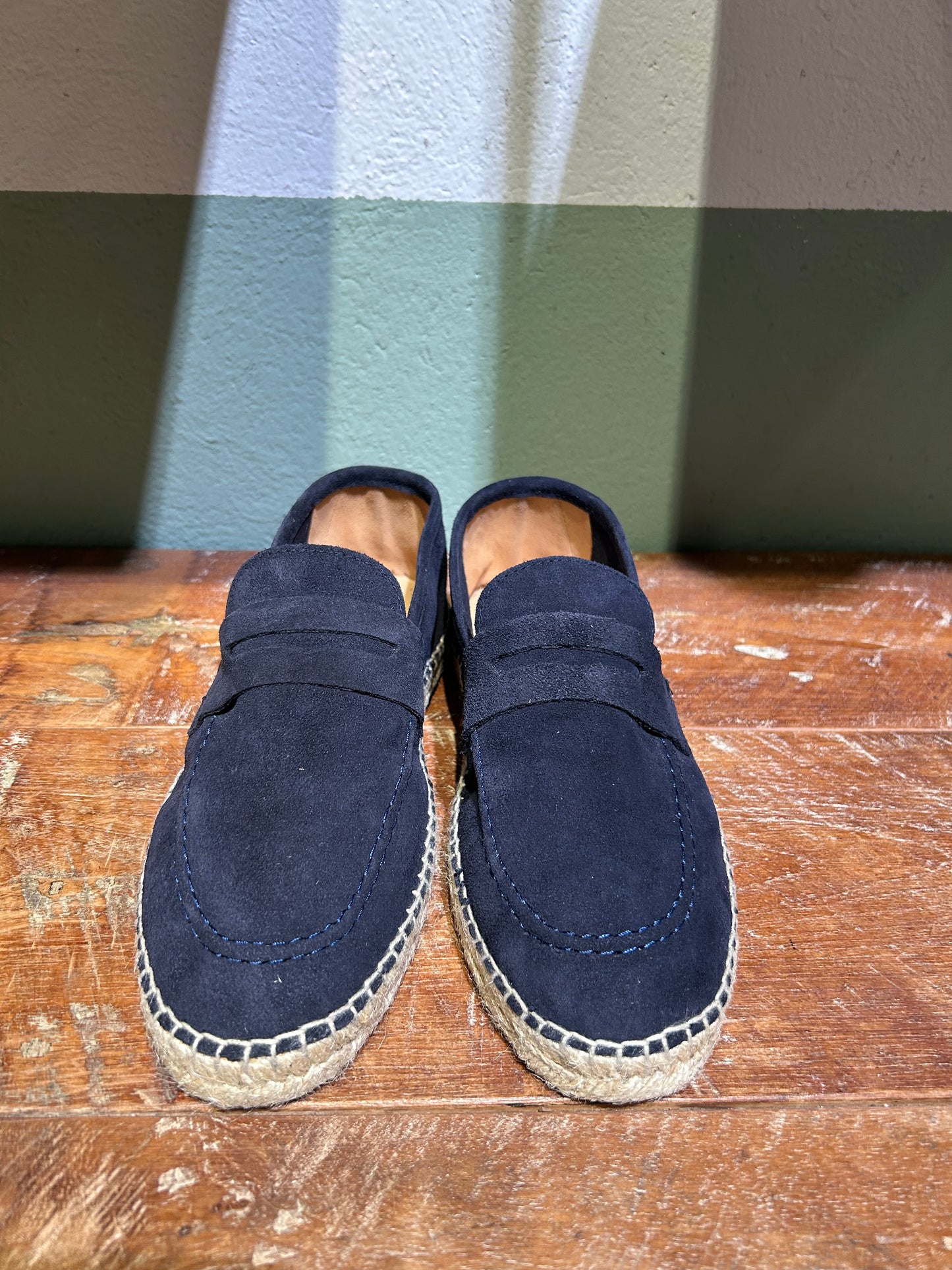 Mocassino Napoli corda blu