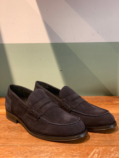 Mocassino tipo collegge blu