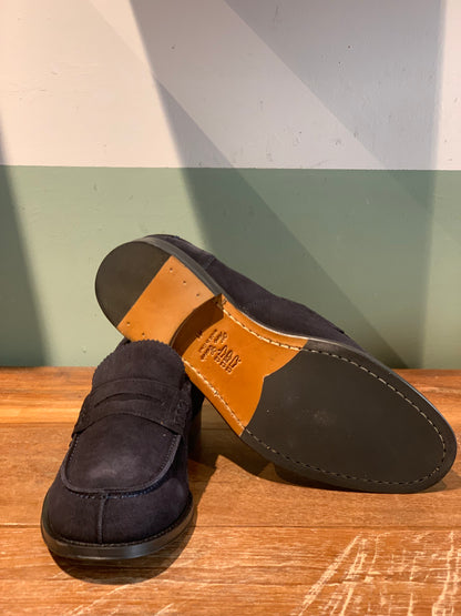 Mocassino tipo collegge blu
